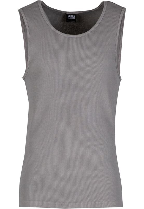 Urban Classics Washed Rib Tanktop Tank-Top grau in XL von Urban Classics