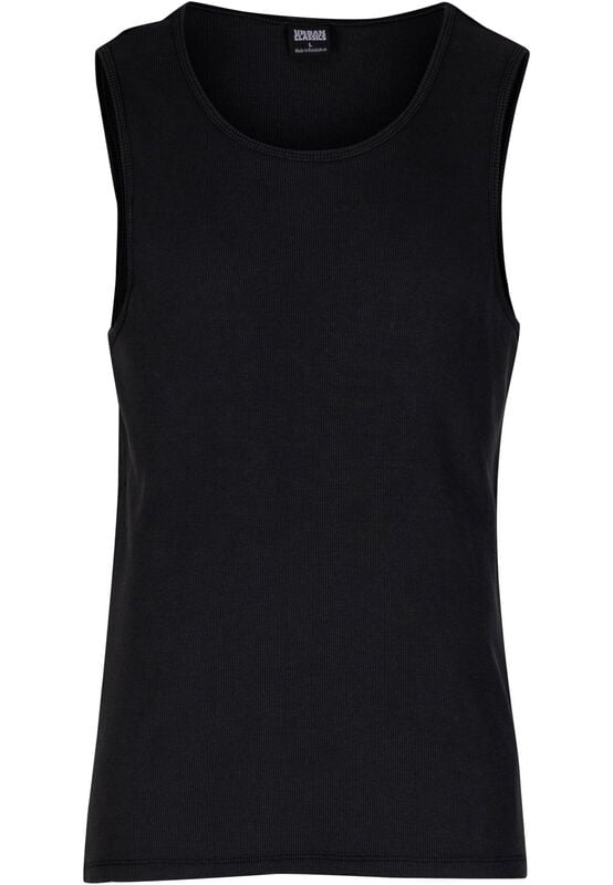 Urban Classics Washed Rib Tanktop Tank-Top schwarz in S von Urban Classics