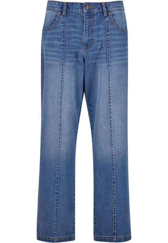 Urban Classics Wide Leg Denim With Dividing Seams Jeans blau in 34 von Urban Classics