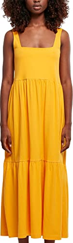 Urban Classics Damen Ladies 7/8 Length Valance Summer Dress Kleid, Magicmango, S EU Urban Classics Damen Ladies 7/8 Length Valance Summer Dress Kleid, Magicmango, S EU von Urban Classics