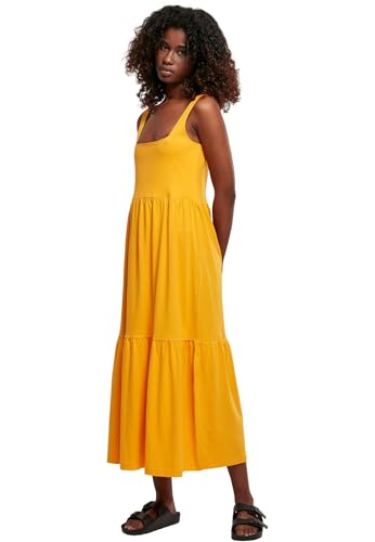 Urban Classics Damen Ladies 7/8 Length Valance Summer Dress Kleid, Magicmango, XS EU Urban Classics Damen Ladies 7/8 Length Valance Summer Dress Kleid, Magicmango, XS EU von Urban Classics