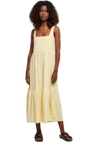 Urban Classics Damen Ladies 7/8 Length Valance Summer Dress softyellow, L von Urban Classics