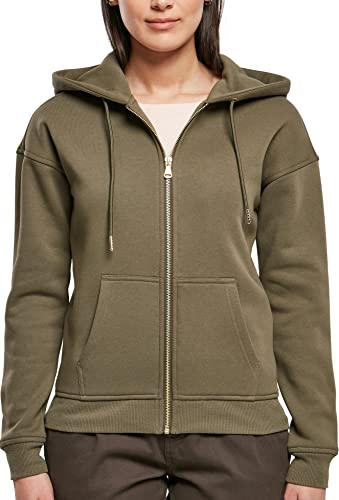 Urban Classics Damen Ladies Classic Zip Hoody Sweatshirt, Olive, XS von Urban Classics