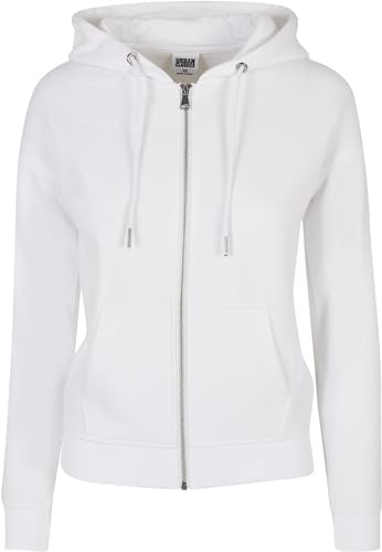 Urban Classics Damen Ladies Classic Zip Hoody Sweatshirt, White, 3XL von Urban Classics