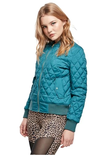 Urban Classics Women's Ladies Diamond Quilt Nylon Jacket Jacke, Jasper, XS Urban Classics Women's Ladies Diamond Quilt Nylon Jacket Jacke, Jasper, XS von Urban Classics
