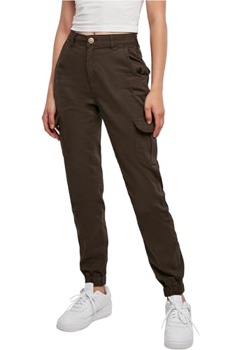 Urban Classics Damen Ladies High Waist Cargo Pants Hose, Brown, 33 Urban Classics Damen Ladies High Waist Cargo Pants Hose, Brown, 33 von Urban Classics