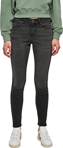 Urban Classics Women's TB5099-Ladies Mid Waist Skinny Jeans Pants, Black Washed, 26 von Urban Classics