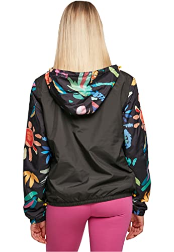 Urban Classics Damen Women's Mixed Pull Over Jacket Jacke, blackfruity, XXL EU von Urban Classics