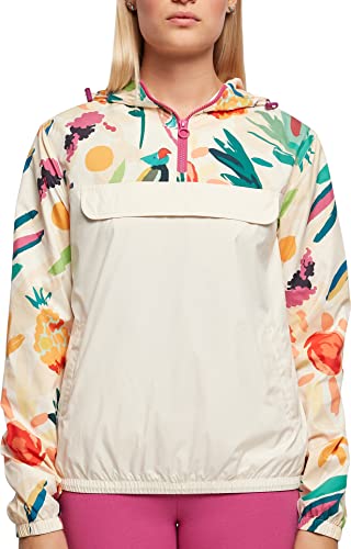 Urban Classics Women's TB4776-Ladies Mixed Pull Over Jacket Jacke, whitesandfruity, 4XL von Urban Classics