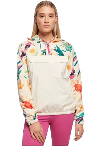 Urban Classics Damen Ladies Mixed Pull Over Jacket whitesandfruity, M Urban Classics Damen Ladies Mixed Pull Over Jacket whitesandfruity, M von Urban Classics