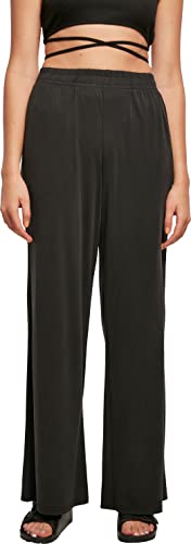 Urban Classics Women's TB5004-Ladies Modal Wide Leg Pants Hose, Black, 4XL von Urban Classics