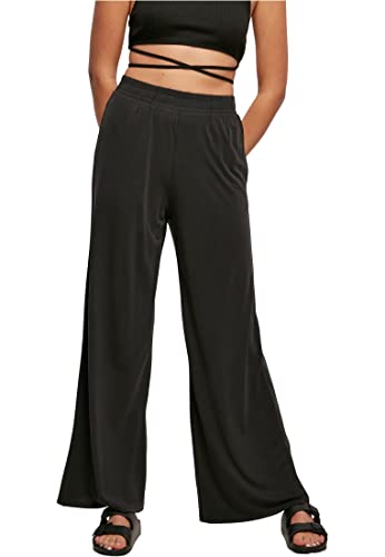 Urban Classics Damen Ladies Modal Wide Leg Pants Hose, Schwarz, M EU Urban Classics Damen Ladies Modal Wide Leg Pants Hose, Schwarz, M EU von Urban Classics