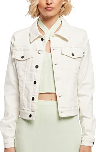 Urban Classics Women's Ladies Organic Denim Jacket Jacke, Offwhite raw, 3XL von Urban Classics