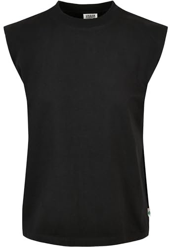 Urban Classics Women's TB5028-Ladies Organic Heavy Padded Shoulder Tank Top T-Shirt, Black, 5XL von Urban Classics