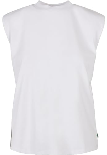 Urban Classics Women's TB5028-Ladies Organic Heavy Padded Shoulder Tank Top T-Shirt, White, XS von Urban Classics