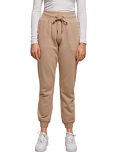 Urban Classics Damen Ladies Organic High Waist Sweat Pants Trainingshose, softtaupe, 4XL von Urban Classics