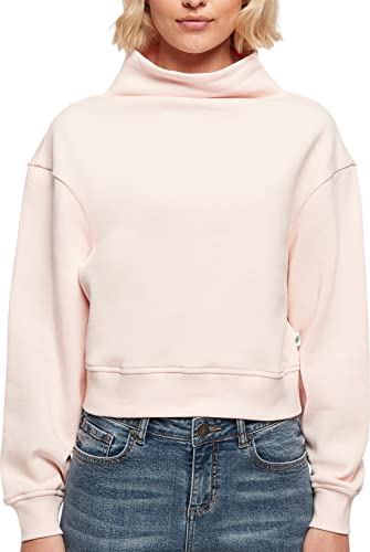 Urban Classics Women's TB5420-Ladies Organic Short High Neck Crew Sweatshirt, pink, XL von Urban Classics