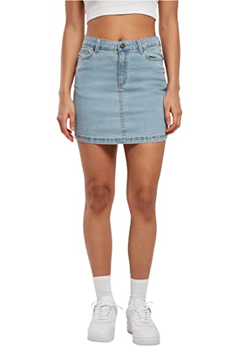 Urban Classics Women's Ladies Organic Stretch Denim Mini Skirt Rock, Bleached, 32 von Urban Classics