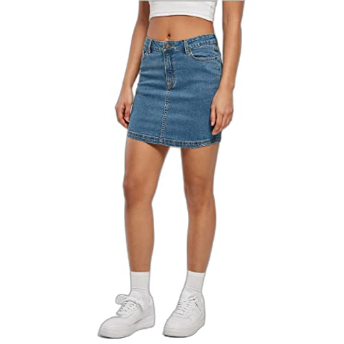 Urban Classics Women's Ladies Organic Stretch Denim Mini Skirt Rock, Washed, 31 von Urban Classics