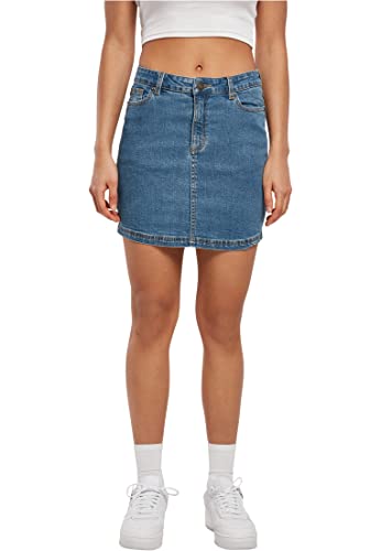 Urban Classics Women's Ladies Organic Stretch Denim Mini Skirt Rock, clearblue Washed, 28 von Urban Classics