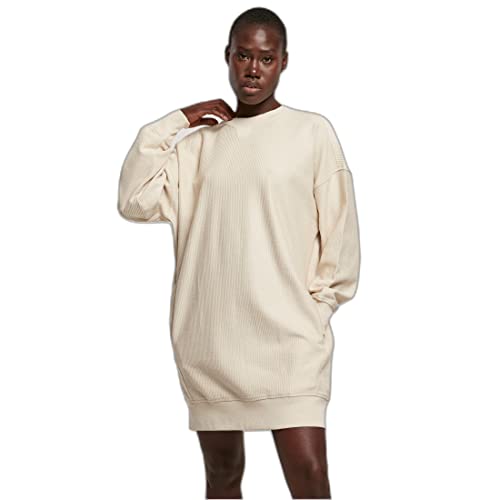 Urban Classics Women's Ladies Oversized Rib Crewneck Casual Dress, softseagrass, 3XL von Urban Classics