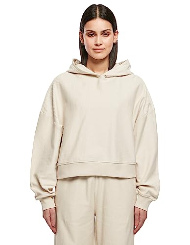 Urban Classics Women's TB5056-Ladies Oversized Short Rib Hoody Sweatshirt, softseagrass, 3XL von Urban Classics