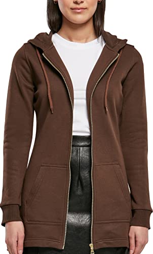 Urban Classics Damen Ladies Parka Cardigan Sweater, Brown, S Urban Classics Damen Ladies Parka Cardigan Sweater, Brown, S von Urban Classics