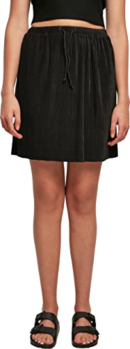 Urban Classics Damen Women's Pleated Mini Skirt Rock, Schwarz, L EU von Urban Classics