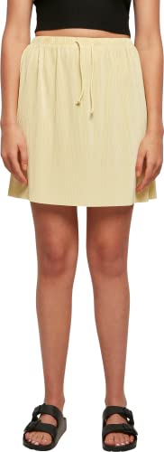 Urban Classics Women's TB5016-Ladies Plisse Mini Skirt Rock, softyellow, 4XL von Urban Classics