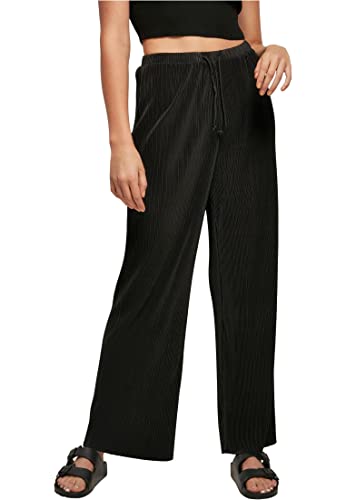 Urban Classics Damen Dames Plissébroek Hose, Schwarz, XL EU Urban Classics Damen Dames Plissébroek Hose, Schwarz, XL EU von Urban Classics