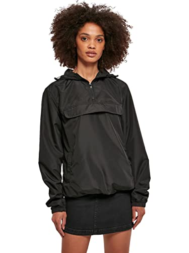 Urban Classics Damen Ladies Recycled Basic Pull Over Jacket Jacke, Schwarz, M EU von Urban Classics