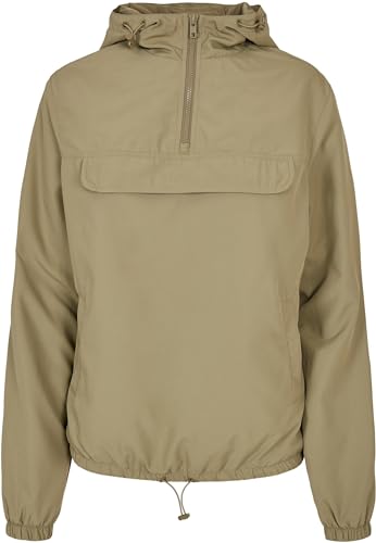 Urban Classics Women's TB4775-Ladies Recycled Basic Pull Over Jacket Jacke, Khaki, 3XL von Urban Classics