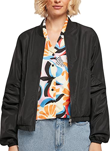 Urban Classics Women's TB4789-Ladies Recycled Batwing Bomber Jacket Jacke, Black, XXL von Urban Classics