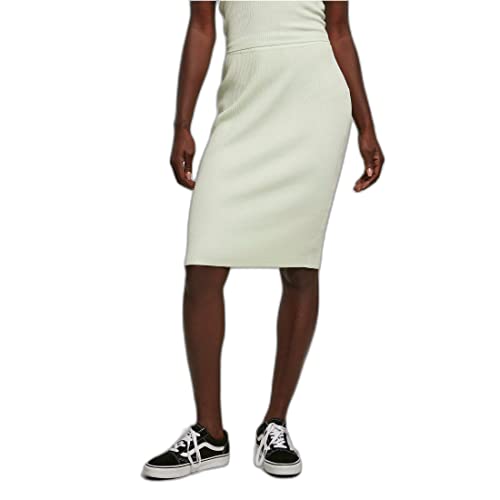 Urban Classics Women's Ladies Rib Knit Midi Skirt, lightmint, 3XL von Urban Classics