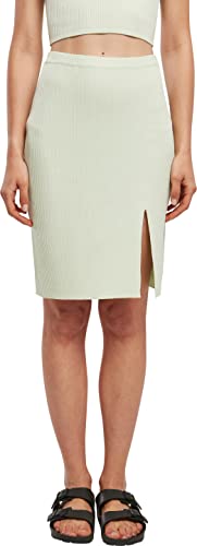 Urban Classics Women's Ladies Rib Knit Skirt Rock, lightmint, S von Urban Classics