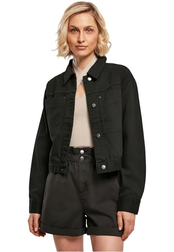 Urban Classics Damen Ladies Short Boxy Worker Jacket Black, XS von Urban Classics