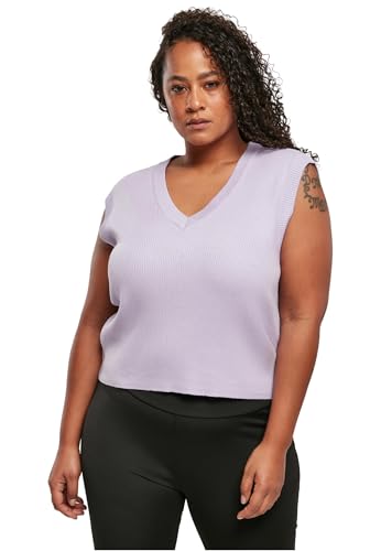 Urban Classics Damen Ladies Short Knittd Slip On Lilac, XXL von Urban Classics