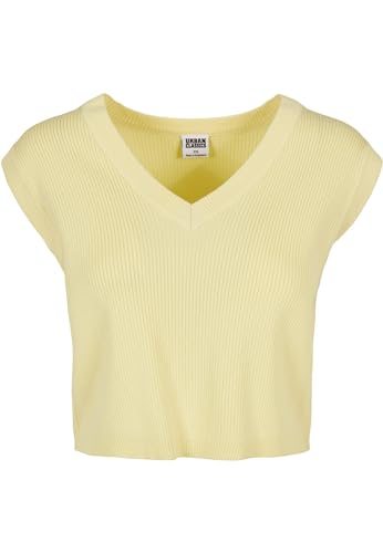 Urban Classics Women's TB4787-Ladies Short Knittd Slip On Pullover Sweater, softyellow, S von Urban Classics