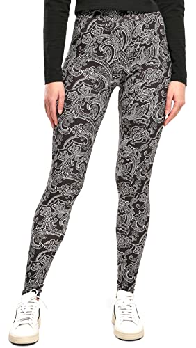 Urban Classics Damen Ladies Soft AOP Leggings Yoga Pants, blacknewpaisley, S von Urban Classics