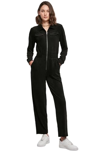 Urban Classics Damen Ladies Velvet Rib Boiler Suit Sweatshirt, Schwarz, S EU von Urban Classics