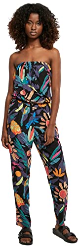 Urban Classics Women's Ladies Viscose Bandeau Jumpsuit T-Shirt, blackfruity, S von Urban Classics