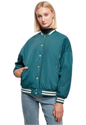 Urban Classics Damen Ladies Oversized Recycled College Jacket Jasper, XXL von Urban Classics