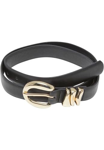 Urban Classics Women's TB7213-Chunky Multiple Loop Synthetic Leather Belt, Black/Gold, L/XL Urban Classics Women's TB7213-Chunky Multiple Loop Synthetic Leather Belt, Black/Gold, L/XL von Urban Classics