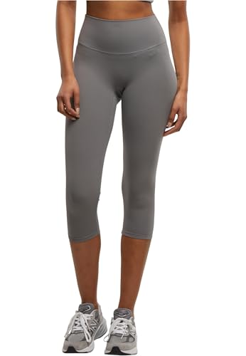 Urban Classics Damen Leggings Ladies Capri Leggings, Sport Leggings in Capri-Länge mit hohem und Breiten Bund, Größen XS - XL von Urban Classics