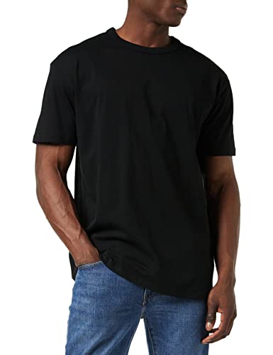 URBAN CLASSICS Herren Organic Basic Regular Fit T-Shirt, Schwarz (Black 00007), XXXX-Large (Herstellungsgröße: 4XL) von Urban Classics