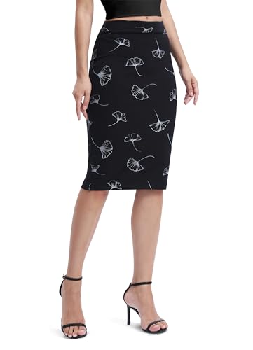 Urban CoCo Damen Bleistiftrock mit elastischer Taille, Stretch, figurbetont, Midi-Bleistiftrock, #7, XX-Large von Urban CoCo