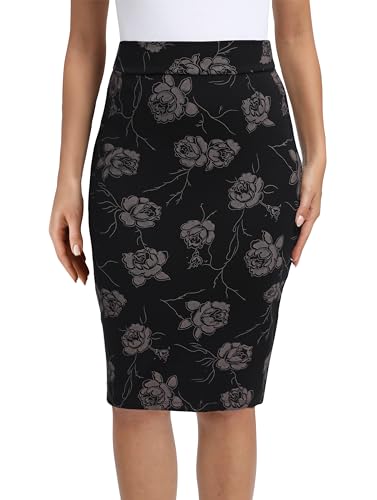 Urban CoCo Damen Bleistiftrock mit elastischer Taille, Stretch, figurbetont, Midi-Bleistiftrock, #8, Mittel Urban CoCo Damen Bleistiftrock mit elastischer Taille, Stretch, figurbetont, Midi-Bleistiftrock, #8, Mittel von Urban CoCo