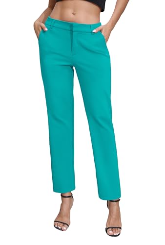 Urban CoCo Damenhose mit elastischem Bund, für Business, Arbeit, Freizeit, Stretch, Hose mit Taschen, Türkis, Blau, Groß Urban CoCo Damenhose mit elastischem Bund, für Business, Arbeit, Freizeit, Stretch, Hose mit Taschen, Türkis, Blau, Groß von Urban CoCo