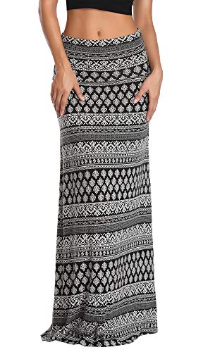 Urban Coco Damen Stilvolle Spandex Bequeme Falten-Über Flare Langer Maxi Rock X-Large # 1 Urban Coco Damen Stilvolle Spandex Bequeme Falten-Über Flare Langer Maxi Rock X-Large # 1 von Urban CoCo