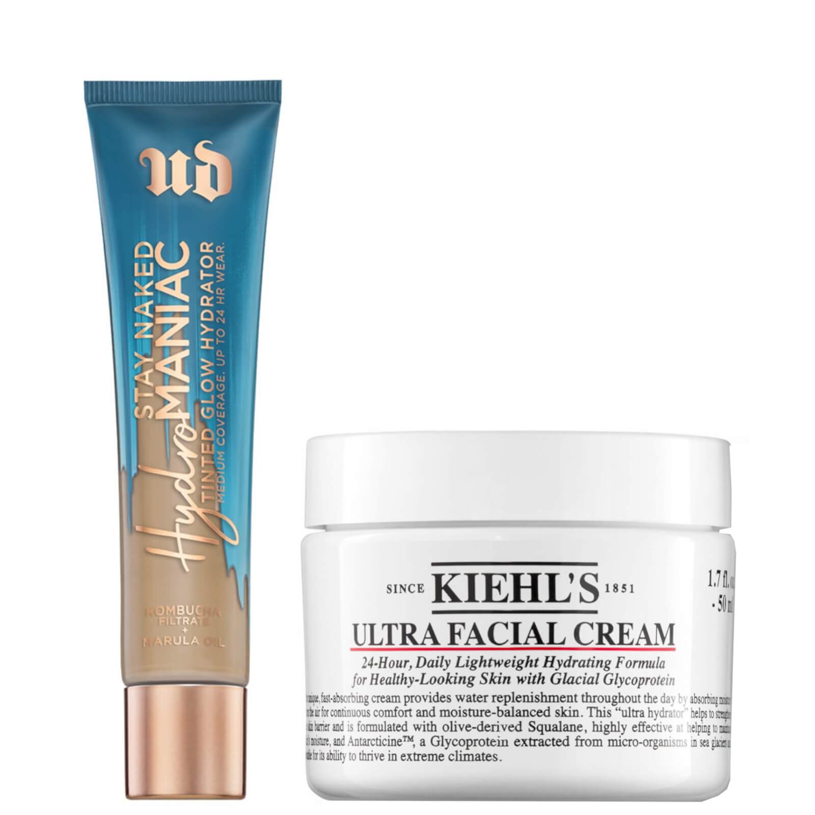 Urban Decay Hydromaniac Tinted Glow x Kiehl's Ultra Facial Cream 50 ml Bundle (verschiedene Farbtöne) - 41 von Urban Decay